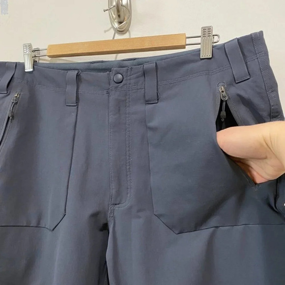 MEC Large Nylon Stretch Pullon Hiking Pants Athletic in Stormy Grey Size 36 - Picture 4 of 17